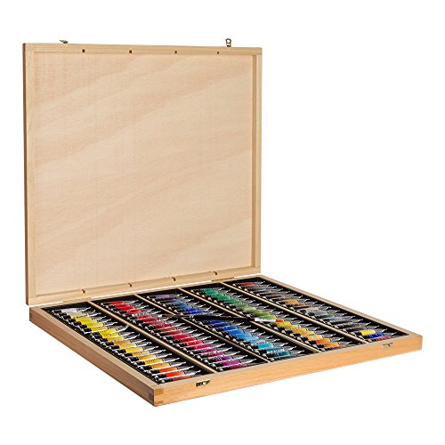 Sennelier French Artists' Watercolor Wood Box Set, 1 Count (Pack of 1), Multi