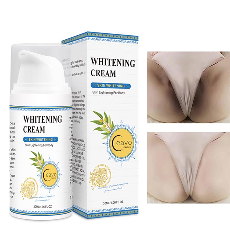 Skin Whitening Cream For Private Parts, Underarm, Knees, Elbows, Inner Thigh, Bikini Line, Lightening Armpit Skin Bleaching Cream Lighten Body Dark Intimate Area.