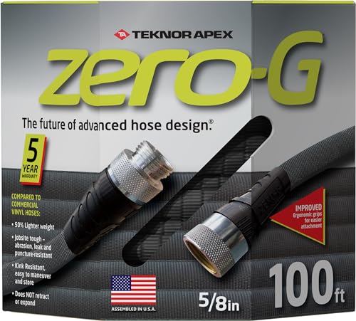 zero-G 4001-100 Garden Hose, 5/8' x 100', Gray