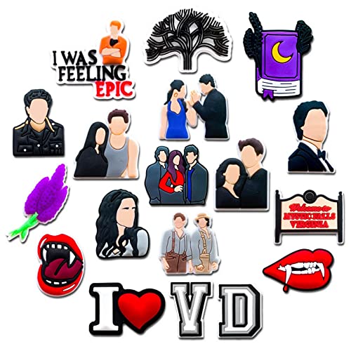 18Pcs Horror Charms for Teen Adults, TV Show Shoe Charms for Clogs Sandals Decoration