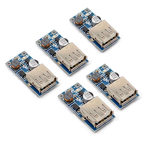 Oiyagai 5pcs PFM 600MA Control DC-DC Converter Step Up Boost Module USB Charger 0.9V-5V to 5V Power Supply Modul TE110