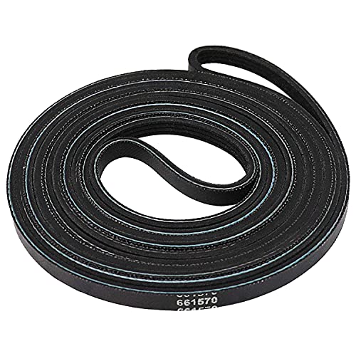 PartsBroz Drive Belt 661570V 3387610 661570 - Compatible with Whirlpool Maytag Kenmore Dryer Duet Part AP5983729 PS11722115 WED9200SQ0 WED9150WW1 GEW9250PW1 WED9200SQ1 WED9500TW3 NED7300WW1