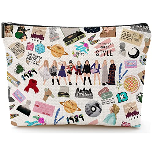 Singer Taylor Makeup Bag Album Inspired Gift Enjoy Sing Song Cosmetic Bag Singer Merchandise TS Fans Merch Music Lover Gift