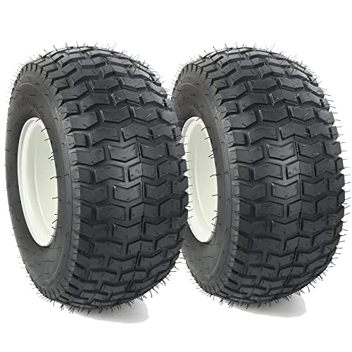 (2-Pack) 18” Tubeless Tires On Rims - 18x8.5-8 Tire and Wheel Assemblies - 4-Lug 4” Center - 2.83” Center Bore - Load Range B Max Tire Weight of 815 Lbs - Compatible with Alumacraft Boat Trailers