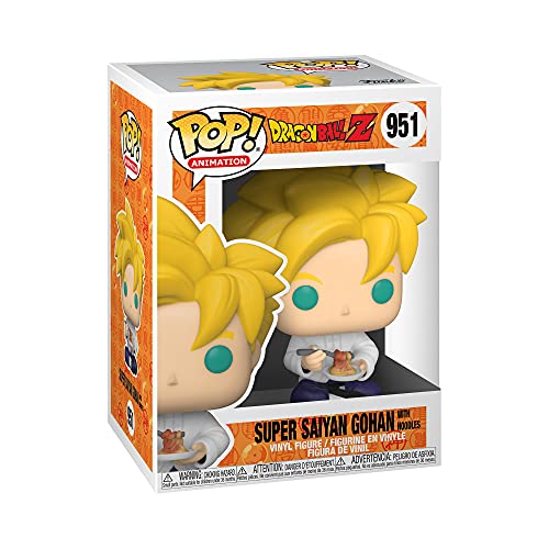Funko POP Animation: Dragon Ball Z - SS Gohan with Noodles, Multicolor