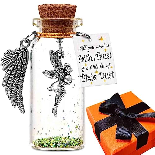 All You Need is Faith Trust and A Little Bit of Pixie Dust, Fairy Theme Decorative Bottle Birthday Christmas Gift for Fairy Fan Friends Granddaughter Daughter Sister Niece Bff Teen Girls Kids-15