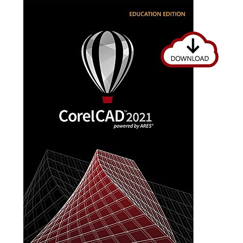 [Old Version] CorelCAD 2021 Education Edition | CAD Software | 2D Drafting, 3D Design & 3D Printing [PC Download]