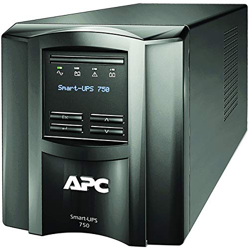APC 750VA Smart UPS with SmartConnect, SMT750C Sinewave UPS Battery Backup, AVR, 120V, Line Interactive Uninterruptible Power Supply