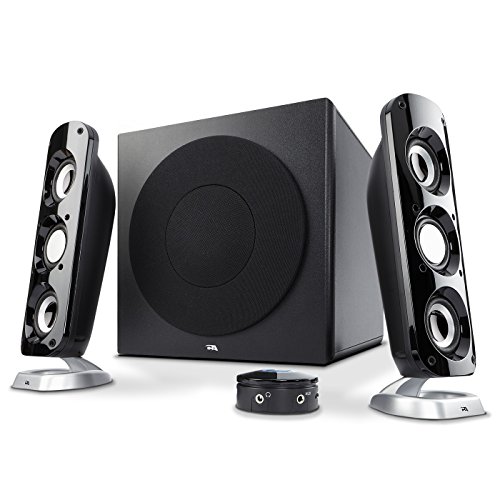 Cyber Acoustics CA-3908 2.1 Multimedia Speaker System with Subwoofer, 92 Watts Peak Power, Deep Bass, Perfect for Music, Movies, and Games on Desktops, Laptops, Consoles