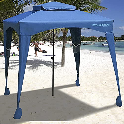 EasyGo Products Weight Portable & Comfortable Cabana with Uv 50+ Protection, Navy