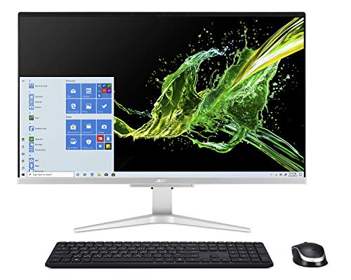 Acer Aspire C27-962-UA91 AIO Desktop, 27' Full HD Display, 10th Gen Intel Core i5-1035G1, NVIDIA GeForce MX130, 12GB DDR4, 512GB SSD, 802.11ac Wi-Fi, Wireless Keyboard and Mouse, Windows 10 Home