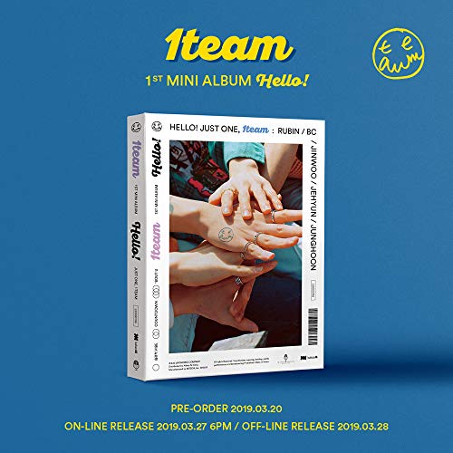 1ST MINI ALBUM : HELLO! (incl. 80-page booklet, 6-page lyric booklet,2 Selfie Photocards, 1 Random Postcard Set & 2 Stickers)