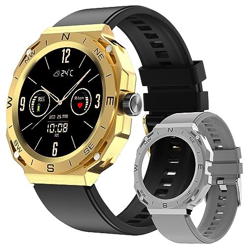 Maxima Raptor Smart Watch with Premium Dual Case| Advanced Bluetooth Calling| Inbuilt Compass| 360x360 px Resolution| 650 Nits| Voice Assistant| 10 Days Battery Life| Rotating Crown Smartwatch