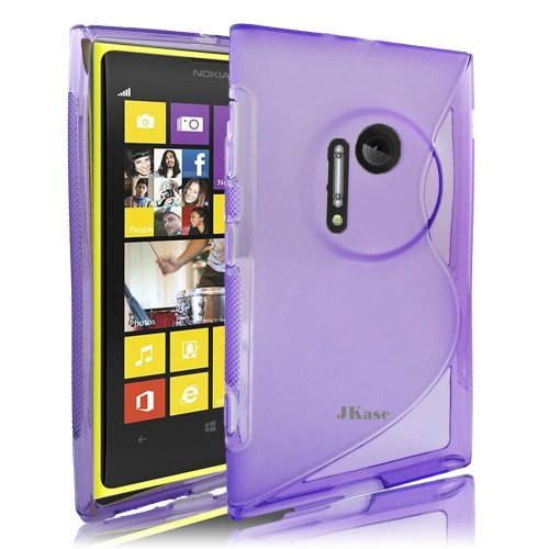 JKase Slim-Fit Streamline Ultra Durable TPU Case Compatible for Nokia - Retail Packaging (Nokia Lumia 1020, Purple)