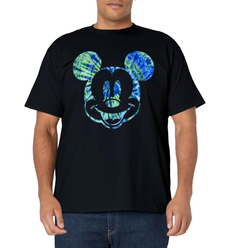 Disney Mickey Mouse Green Tie Dye T-Shirt