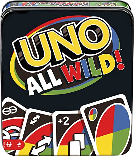 Mattel Games UNO All Wild Card Game with 112 Cards, Toy for Kid, Family & Adult Game Night for Players 7 Years & Older (Amazon Exclusive)