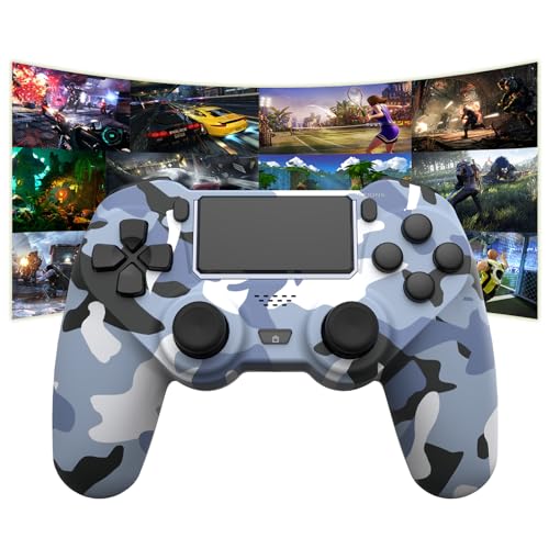 KDYGPDCT Wireless Controller for PS4/Pro/PS3,Wireless Remote Gamepad with 1000mAh Battery | Double Shock | Audio | 6-Axis Motion Sensor | Share Button