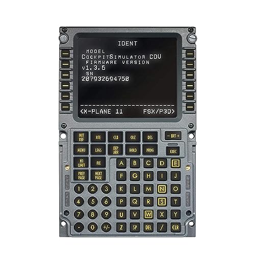 SYDYSOSO COCKPITMASTER Flight Simulator Mode Control Panel CS 737X CDU, Delicate and Durable Flight Multi Panel, Flight Simulator Cockpit with High-resolution LCD Display