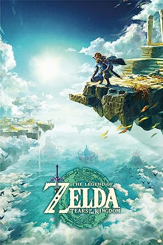 The Legend Of Zelda: Tears Of The Kingdom - Gaming Poster (Game Cover) (Size: 24' x 36')