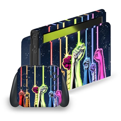 Head Case Designs Officially Licensed Green Lantern DC Comics Power Rings Comic Book Covers Vinyl Sticker Gaming Skin Decal Cover Compatible with Nintendo Switch OLED