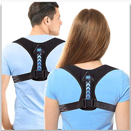 SR SUN ROOM Posture Corrector For Men And Women- Christmas Gifts Adjustable Upper Back Brace For Clavicle Support and Providing Pain Relief From Neck, Back and Shoulder
