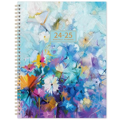 2024-2025 Monthly Planner/Calendar - Monthly Planner 2024-2025 with Two-Side Pocket, January 2024 - December 2025, 9' x 11', Two Years Monthly Planner, Flexible Cover, Perfect Organizer
