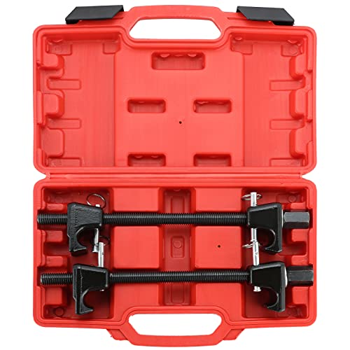 Acymner Macpherson Strut Spring Compressor Tool Kit | Universal Coil Spring Compressor Tool, 1/2' Square Drive Heavy Duty Strut Compressor for Car Truck Motorcycle,with Detent Pins,Set of 2,300mm