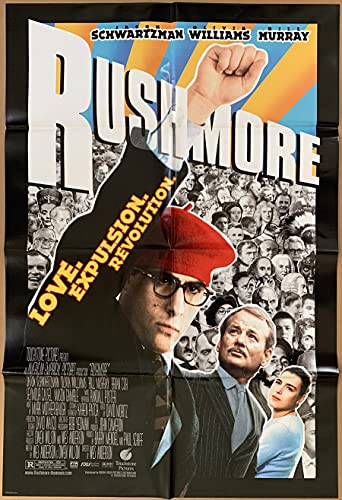 Movie Poster RUSHMORE 2 Sided ORIGINAL FOLDED 27x40 BILL MURRAY WES ANDERSON