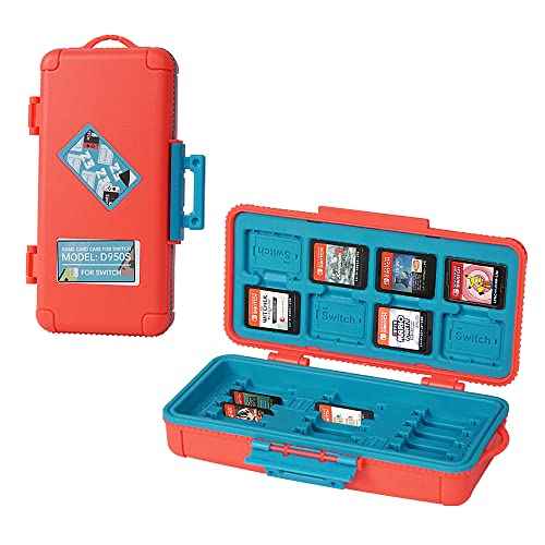LYNCA Large Capacity Switch Game Card Case Compatible with Nintendo Swith Games, Protective Switch Game Cartridges Memory Card Holder Carrying Storage Box with 23 Cartridge Slots for Nino Switch NS NX (D950S)