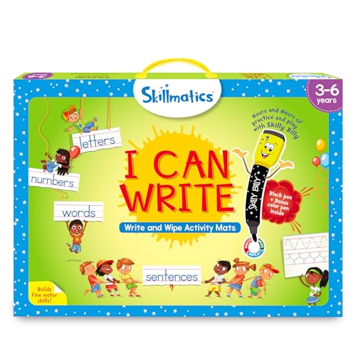 Skillmatics Educational Toy - I Can Write, Preschool & Kindergarten Learning Activity for Kids, Toddlers, Supplies for School, Gifts for Girls & Boys Ages 3, 4, 5, 6