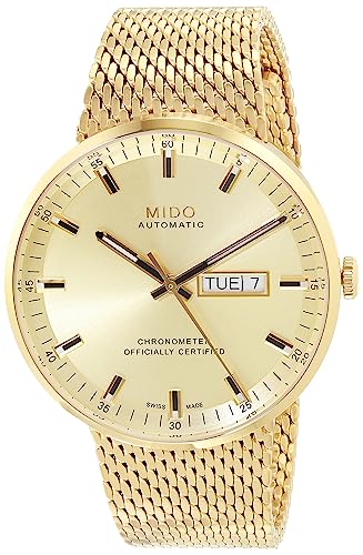 Mido Commander Icône - Swiss Automatic Watch for Men - Yellow Dial - Case 42mm - M0316313302100