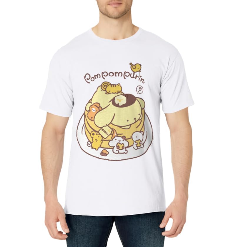 Pompompurin Pancake Friends Tee Shirt T-Shirt
