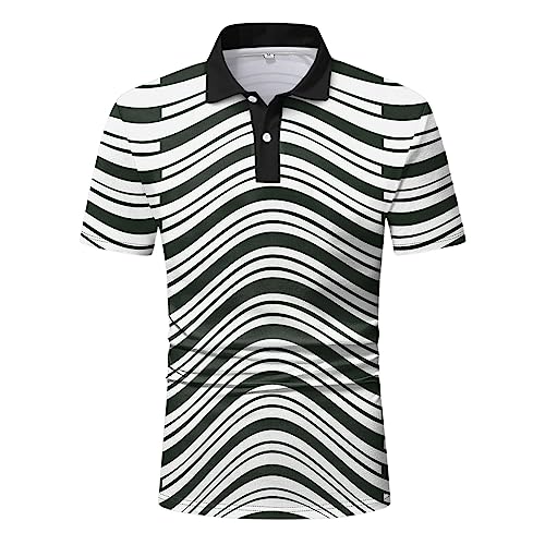 Men Clothes Fashion 2023 Summer New Men's Shirt Business Casual Half Sleeve High Slim Fit Breathable Short Sleeve Men'S Outdoor American Flag Sport Golf Neck T-Shirt Short Sleeve Button Down Shirts