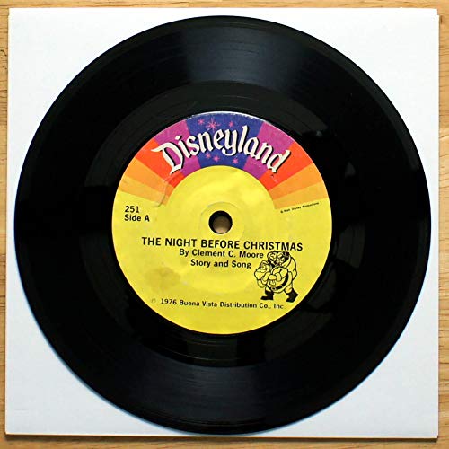 Disneyland 33 1/3, 7' record and 24 page book - The Story of THE NIGHT BEFORE CHRISTMAS