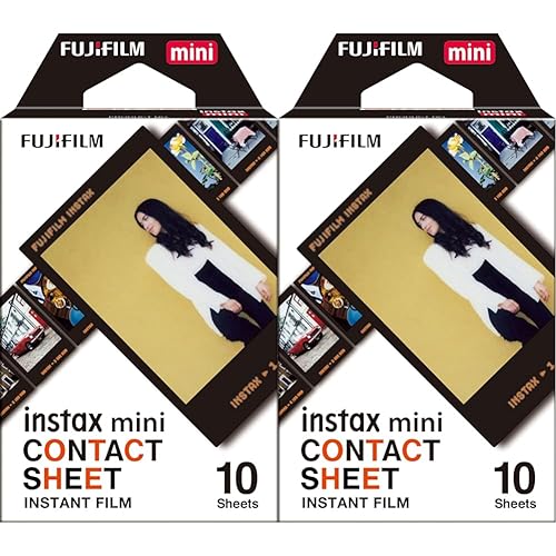Fujifilm Instax Mini Contact Sheet Film - 10 Exposures (Pack of 2)