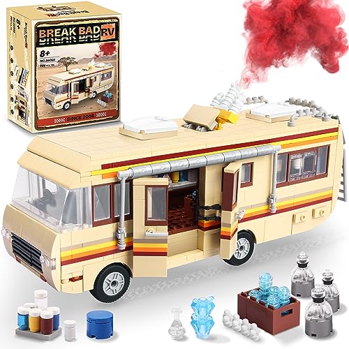 OrbBlaster Rvs for Break Bad Building Set, Upgraded Creative Rvs Building Bricks Merchandise, Camper Van Building Set Toy for Boys Age 8-12