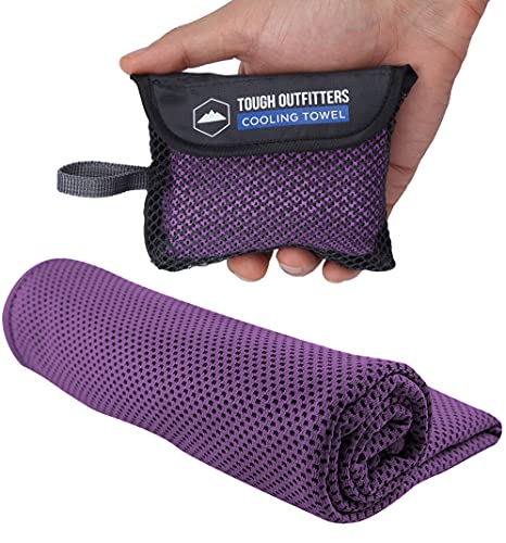 Cooling Towels - Ice Towel, Sweat Towel, Cooling Towels for Neck & Face & Cooling Neck Wraps for Summer Heat - Neck Cooler for Quick Cool Down for Gym, Running, Golf, Yoga & Sports