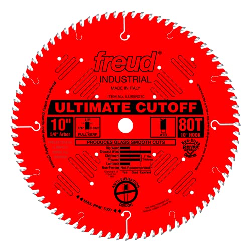 Freud LU85R010: 10' Carbide Tipped Saw Blade for Crosscutting