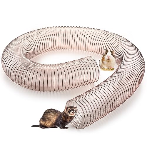 Sasylvia Ferret Thru Way Bunny Tunnel Two Way Rabbit Hideout Long Ferret Tunnel Tube Collapsible Ferret Toys Small Pet Fun Tunnel for Small Animals Guinea Pig Rat Chinchilla