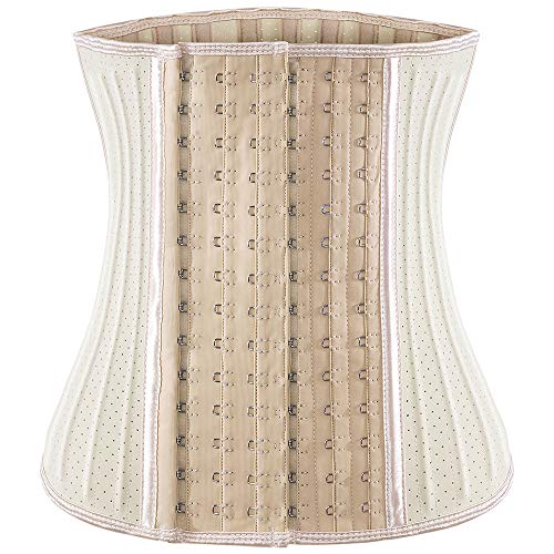 ECOWALSON Waist Trainer for Women Corset Cincher Body Shaper Girdle Trimmer with Steel Bones Extender