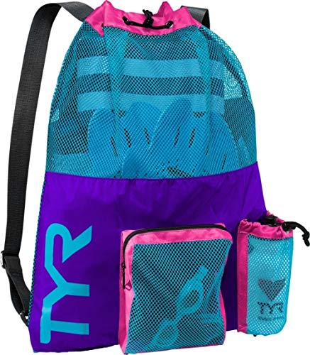 TYR Big Mesh Mummy Backpack, Purple/Blue