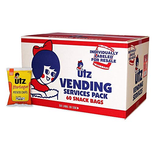 Utz Potato Chips, Barbeque - 1 Ounce (Pack of 60), Crispy Potato Chips Made from Fresh Potatoes, Crunchy Individual Snacks to Go, Cholesterol Free, Trans-Fat Free, Gluten Free Snacks