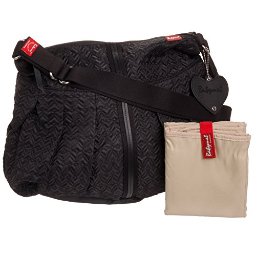 BabyMel Amanda Diaper Bag - Quilted Black