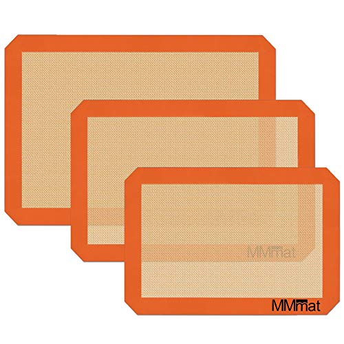 MMmat Silicone Baking Mats - Best German Silicone - Set of 3
