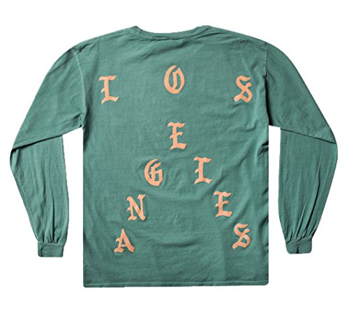 AA Apparel - The Life of Pablo Tour Los Angeles Pop up Seafoam Short T-Shirt (Medium, Long Sleeve)