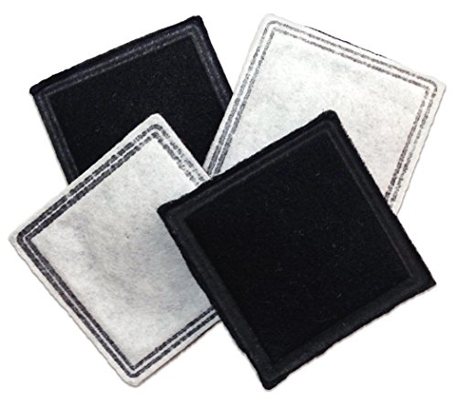 PetSafe Drinkwell Replacement Filter for Current Pet Fountains, Pack of 4, Charcoal Carbon Filter for Cats and Dogs