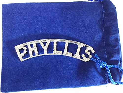 Detti Originals Personalized Rhinestone Phyllis Name pin