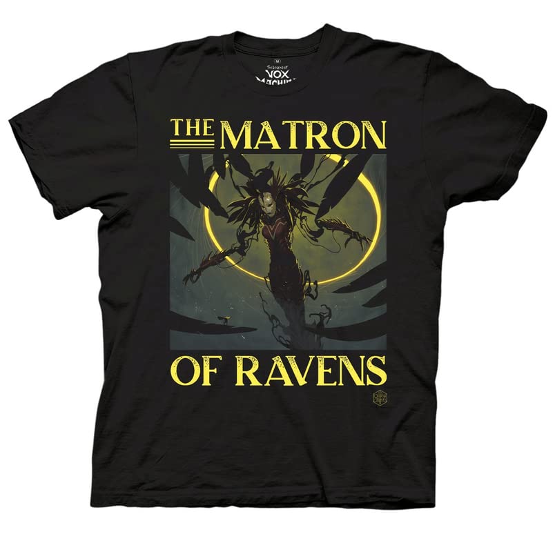 Ripple Junction The Legend of Vox Machina Adult TV Series Matron of Ravens Glow T-Shirt Officially Licensed 2XL Black