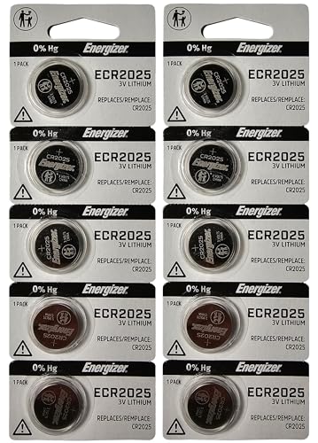 Energizer ECR2025 - Battery, 3 V, 2025, Lithium, 163 mAh, x 10 Pack