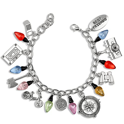 Stranger Charm Bracelets Cosplay Jewelry Set Halloween Things Birthday Gifts For Fans Girls